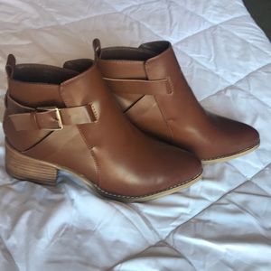 Brown Buckle Boots